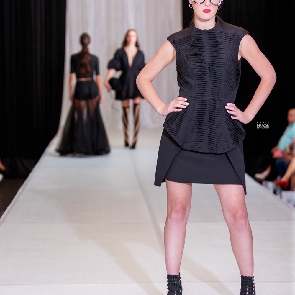 Cameo Black Mini Dress